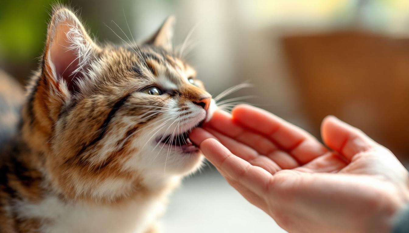 Cosa vuole dirti il gatto quando ti morde delicatamente la mano: la verità degli esperti