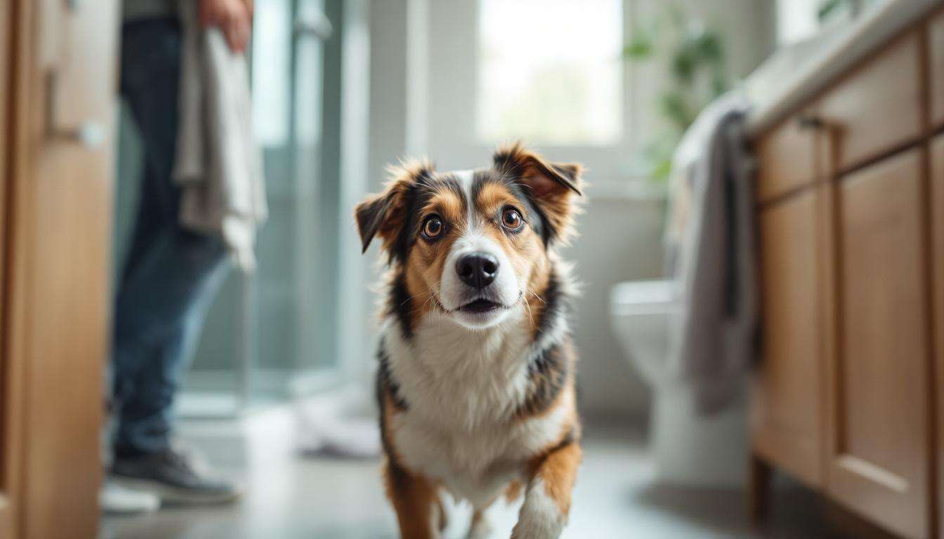 Perché il cane ti segue sempre in bagno: la spiegazione scientifica ti stupirà